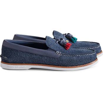 Sperry Unisex Cloud Authentic Original Suede Tassel Tmavomodre - Panske Mokasíny